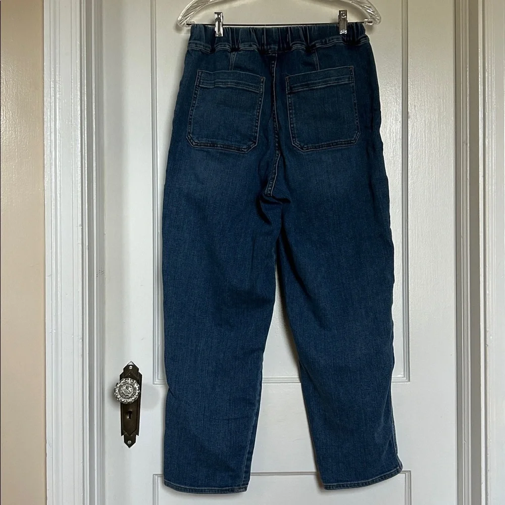 Madewell High Rise Pull-On Relaxed Crop Jeans